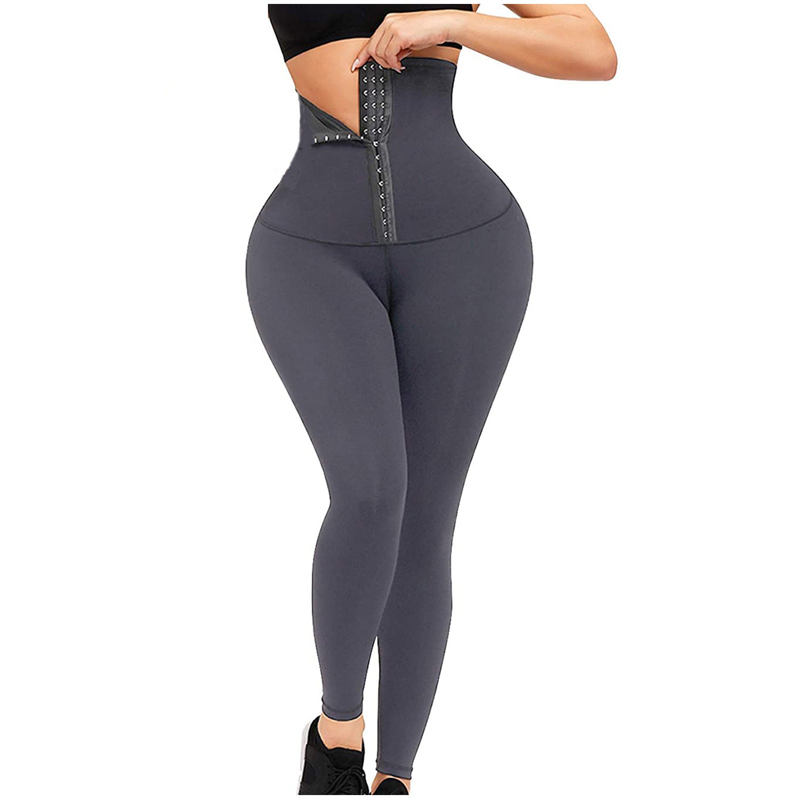 thumbnail image 1 of Pantalones de yoga de cintura alta para mujer - Pantalones elásticos de fitness que moldean el cuerpo para hacer ejercicio, tallas S-XL, 1 of 8